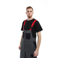 Костюм рабочий мужской утепленный Спрут Формула 56-58 рост 182-188 см серый/красный - фото 14