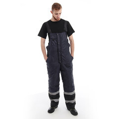 Костюм рабочий мужской утепленный Спрут Метео 56-58 рост 182-188 см темно-синий/черный - фото 14