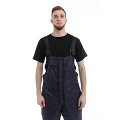 Костюм рабочий мужской утепленный Спрут Метео 56-58 рост 182-188 см темно-синий/черный - фото 13