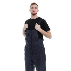 Костюм рабочий мужской утепленный Спрут Метео 56-58 рост 182-188 см темно-синий/черный - фото 4