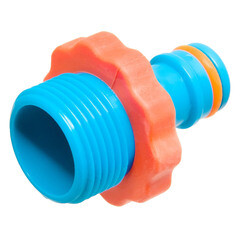 Штуцер 3/4 для соединения шлангов MasterProf наружная резьба пластиковый (ДС.071500) - фото 2