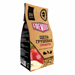 Изображение товара Щепа для копчения груша Firewood 0,2 кг