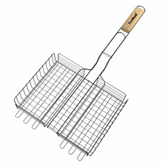 Изображение товара Решетка-гриль для барбекю Firewood 50х310х650 мм