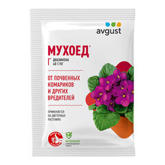 Средство защиты от почвенных вредителей на цветах Avgust Мухоед 10 г