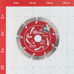 Диск алмазный по бетону Trio-Diamond Grand Ultra Segment 125х22,2х2 мм сегментный сухой рез (GUS722) - фото 2