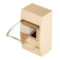 Щит распределительный навесной EKF PROxima ЩРН-П-4 пластиковый IP41 221х136х90 мм 4 модуля светлое дерево - фото 4