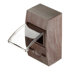 Щит распределительный навесной EKF PROxima ЩРН-П-4 пластиковый IP41 221х136х90 мм 4 модуля темное дерево - фото 4