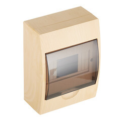 Изображение товара Щит распределительный навесной EKF PROxima ЩРН-П-6 пластиковый IP41 200х148х95 мм 6 модулей светлое дерево