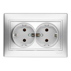 Изображение товара Розетка Lezard Mira встраиваемая металл серый (701-1010-127)