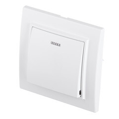 Выключатель EKF Минск одноклавишный встраиваемый белый с подсветкой (ERV10-121-10) - фото 4