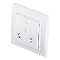 Переключатель EKF Минск двухклавишный встраиваемый белый (ERV10-027-10) - фото 2