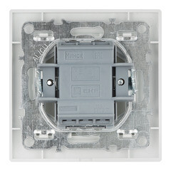 Переключатель EKF Минск двухклавишный встраиваемый белый (ERV10-027-10) - фото 4