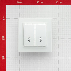 Переключатель EKF Минск двухклавишный встраиваемый белый (ERV10-027-10) - фото 3
