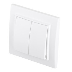 Выключатель EKF Минск двухклавишный встраиваемый белый (ERV10-023-10) - фото 5