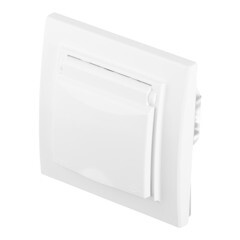 Розетка EKF Минск встраиваемая белая со шторками с крышкой (ERR16-029-100-44) - фото 2