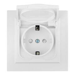 Розетка EKF Минск встраиваемая белая со шторками с крышкой (ERR16-029-100-44) - фото 4