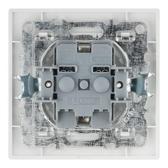 Розетка EKF Минск встраиваемая белая со шторками с крышкой (ERR16-029-100) - фото 4