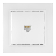 Розетка компьютерная EKF Минск встраиваемая белая RJ45 (ERK01-035-10)