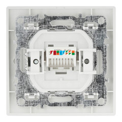 Розетка компьютерная EKF Минск встраиваемая белая RJ45 (ERK01-035-10) - фото 3