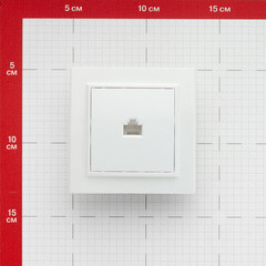 Розетка компьютерная EKF Минск встраиваемая белая RJ45 (ERK01-035-10) - фото 2