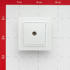 Розетка телевизионная EKF Минск встраиваемая белая (ERA00-027-10) - фото 2