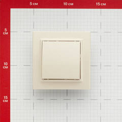 Выключатель EKF Минск одноклавишный встраиваемый бежевый (ERV10-021-20) - фото 3