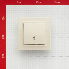 Переключатель EKF Минск одноклавишный встраиваемый бежевый (ERV10-025-20) - фото 2
