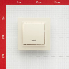 Выключатель EKF Минск одноклавишный встраиваемый бежевый с подсветкой (ERV10-121-20) - фото 4