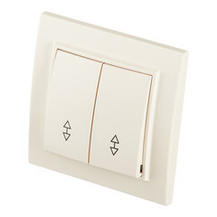 Переключатель EKF Минск двухклавишный встраиваемый бежевый (ERV10-026-20) - фото 2