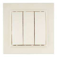 Выключатель EKF Минск трехклавишный встраиваемый бежевый (ERV10-024-20) - фото 1