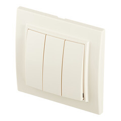 Выключатель EKF Минск трехклавишный встраиваемый бежевый (ERV10-024-20) - фото 4