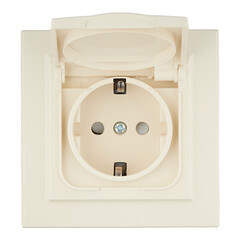 Розетка EKF Минск встраиваемая бежевая со шторками с крышкой (ERR16-029-200-44) - фото 2