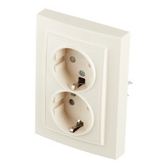 Розетка EKF Минск встраиваемая бежевая со шторками (ERR16-128-200) - фото 2