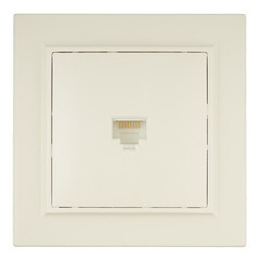 Розетка компьютерная EKF Минск встраиваемая бежевая RJ45 (ERK01-035-20) - фото 1