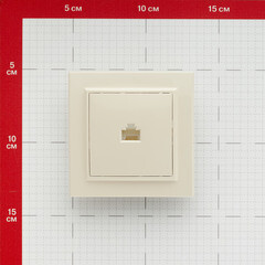 Розетка компьютерная EKF Минск встраиваемая бежевая RJ45 (ERK01-035-20) - фото 3