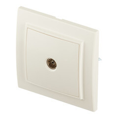 Розетка телевизионная EKF Минск встраиваемая бежевая (ERA00-027-20) - фото 2