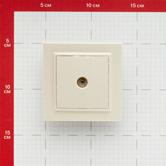 Розетка телевизионная EKF Минск встраиваемая бежевая (ERA00-027-20) - фото 3