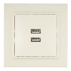 Изображение товара Розетка USB EKF Минск встраиваемая бежевая 2хUSB-А (ERR-2USB-200)