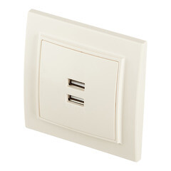 Розетка USB EKF Минск встраиваемая бежевая 2хUSB-А (ERR-2USB-200) - фото 4