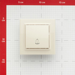 Кнопка звонка EKF Минск встраиваемая бежевая (ERV10-027-20) - фото 3