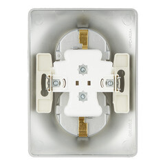 Розетка Systeme Electric Glossa встраиваемая алюминий (GSL000324) - фото 3