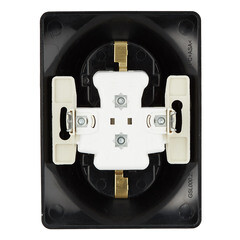 Розетка Systeme Electric Glossa встраиваемая антрацит (GSL000724) - фото 3