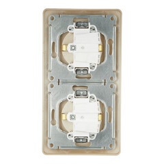 Розетка Systeme Electric Glossa встраиваемая титан со шторками с крышкой (GSL000447) - фото 4