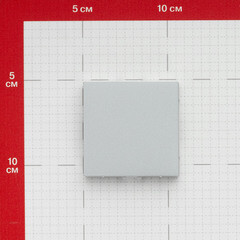 Заглушка Systeme Electric AtlasDesign встраиваемая алюминий (ATN000309) - фото 2