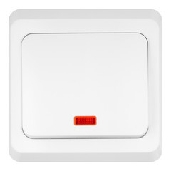 Изображение товара Выключатель Systeme Electric Этюд одноклавишный встраиваемый белый с подсветкой (BC10-005B)