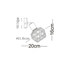 Спот настенный Arte Lamp Sospiro E14 40 Вт 2 кв.м белый IP20 (A6141AP-1WH) - фото 2