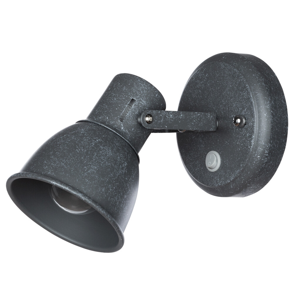 Изображение товара Настенный спот Arte Lamp Jovi E14 40 Вт стиль лофт серый IP20