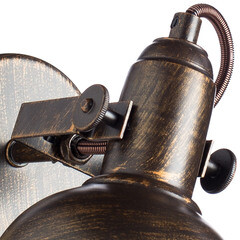 Спот настенный Arte Lamp Martin E14 40 Вт 2 кв.м коричневый IP20 (A5213AP-1BR) - фото 3