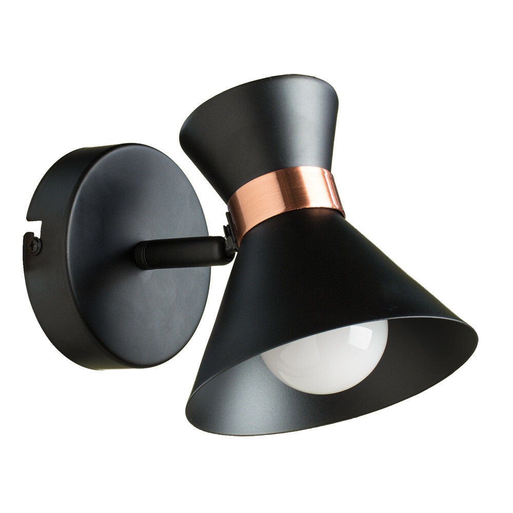 Изображение товара Спот настенный Arte Lamp Baltimore E14 40 Вт 2 кв.м черный/золото IP20 (A1406AP-1BK)
