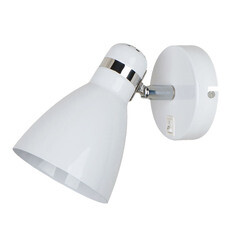 Изображение товара Спот настенный Arte Lamp Mercoled E27 40 Вт 2 кв.м белый/хром IP20 (A5049AP-1WH)